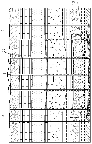 Construction method of integrated comprehensive treatment of strip mining goaf