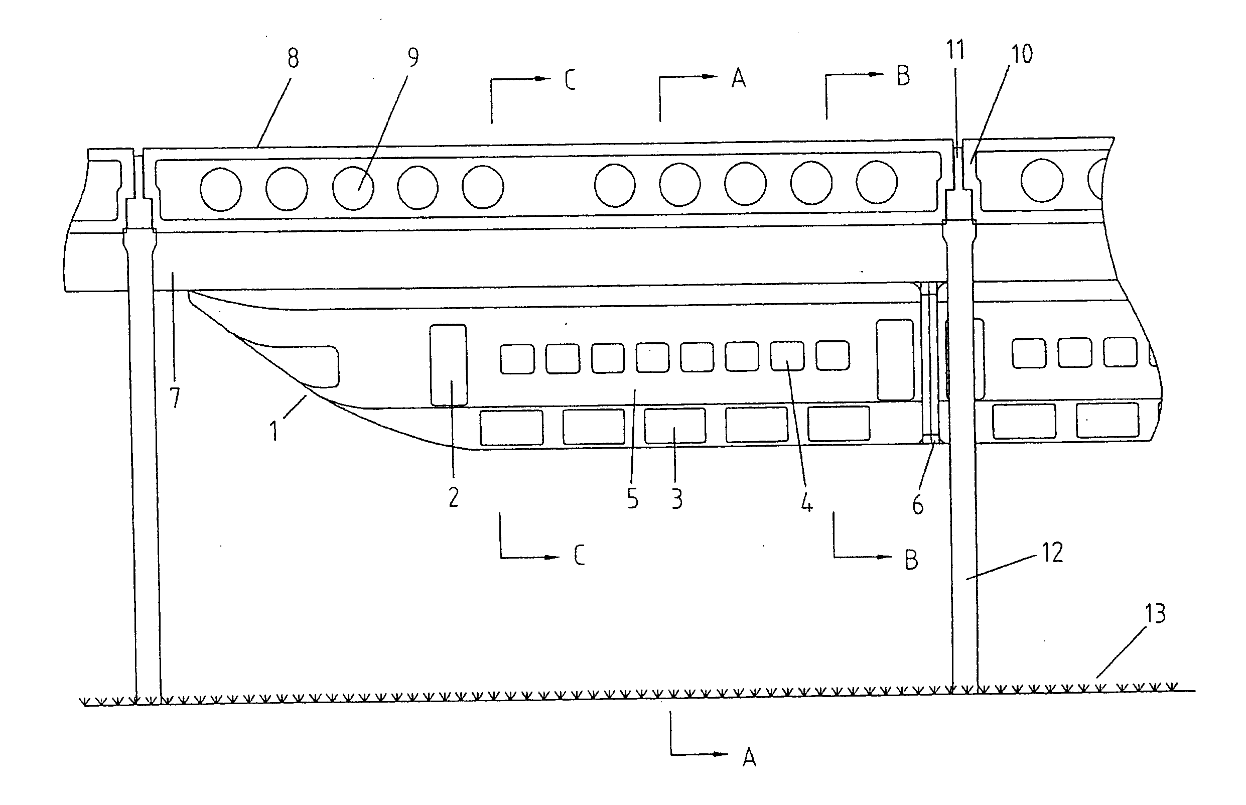 Suspending-rail and dual-attraction balancing compensation type permanent magnetic levitation train and railway system