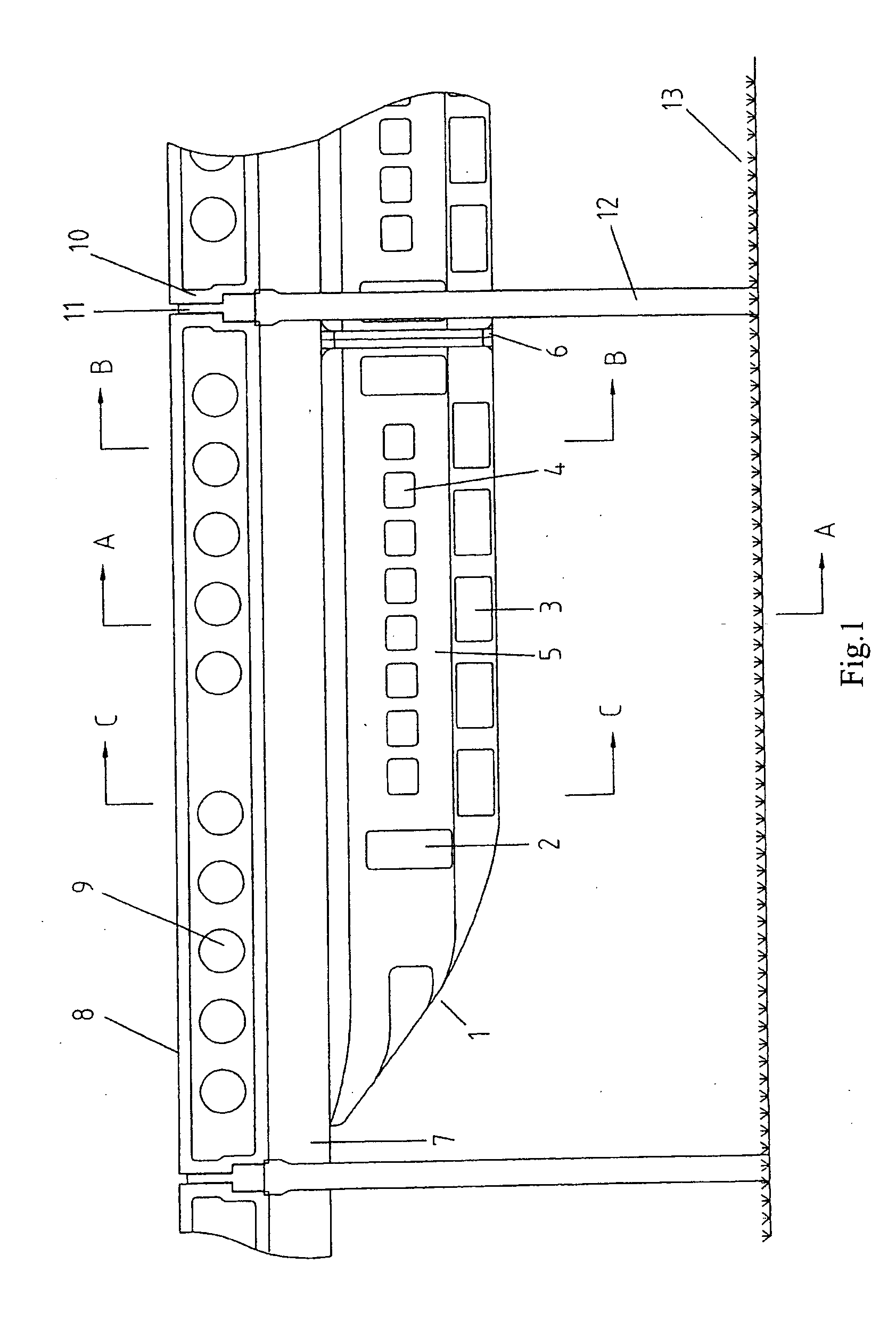 Suspending-rail and dual-attraction balancing compensation type permanent magnetic levitation train and railway system