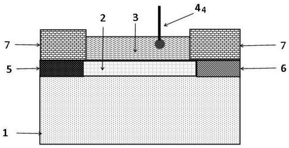 Silk-screen printing type self-referencing-graphene field effect transistor biochemical sensor