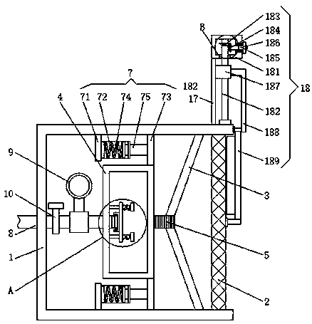 Detection device for detecting bearing capacity of sluice dam