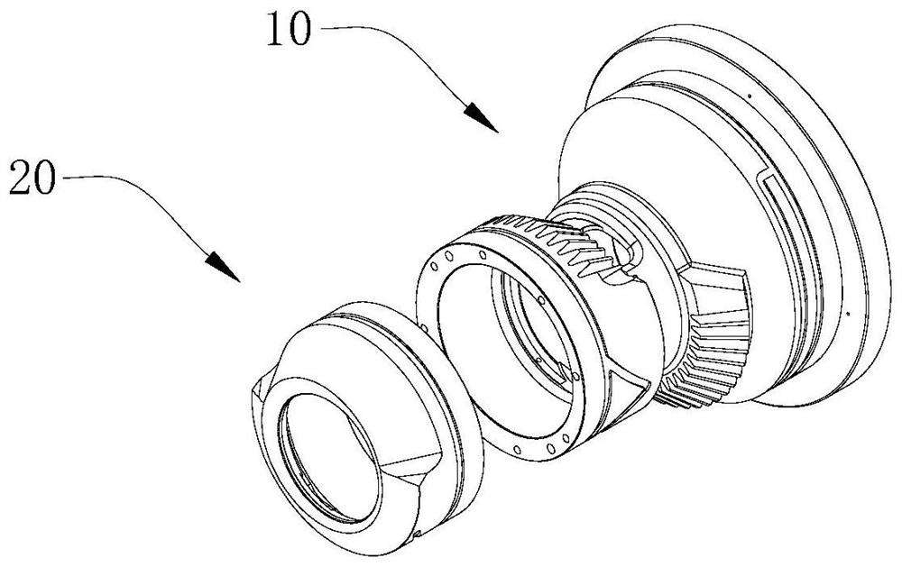 Processing tool of toothed adjusting sleeve assembly and processing method of toothed adjusting sleeve assembly