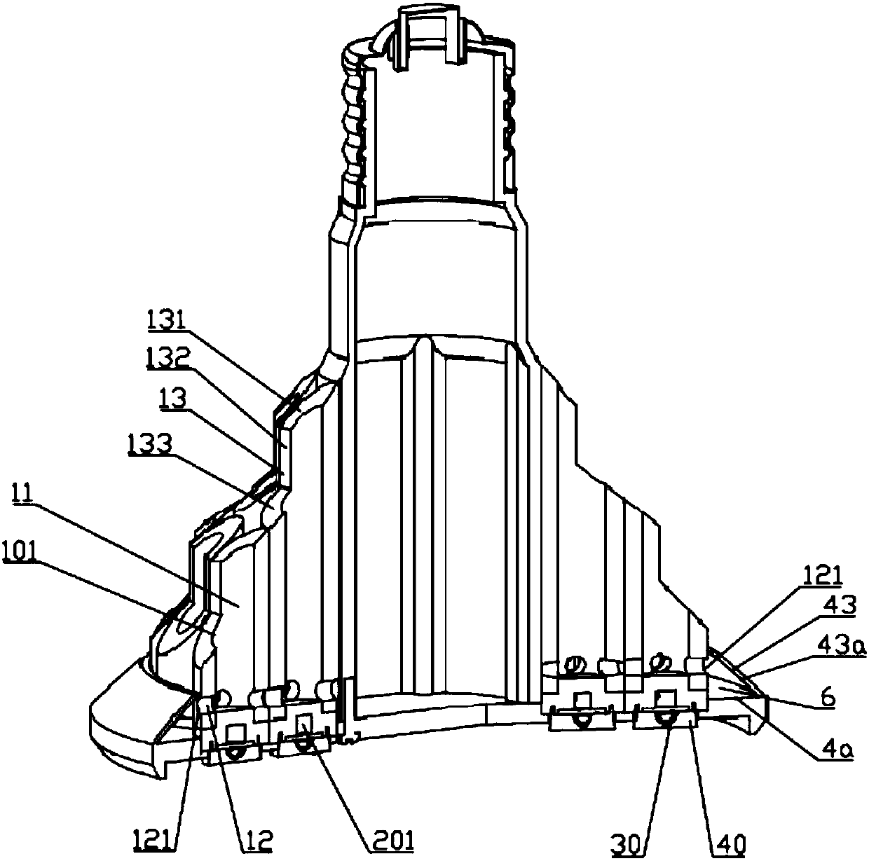 Radiator for LED module, LED module and LED lamp