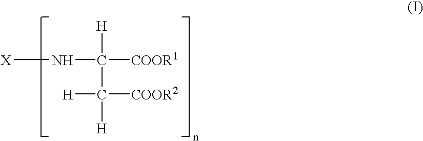 Durable coating compositions containing aspartic amine compounds