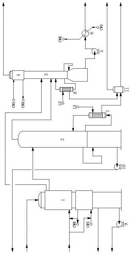 Mother liquor deamination process and equipment for soda production through thermal method