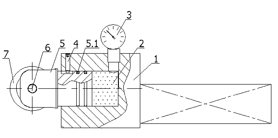 Hydraulic type external thread cold rolling device