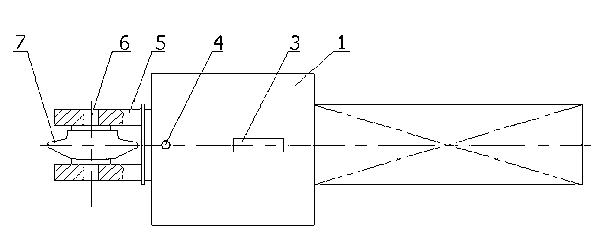 Hydraulic type external thread cold rolling device