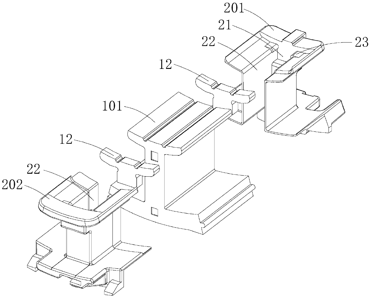 Stator core components and stator, permanent magnet motor