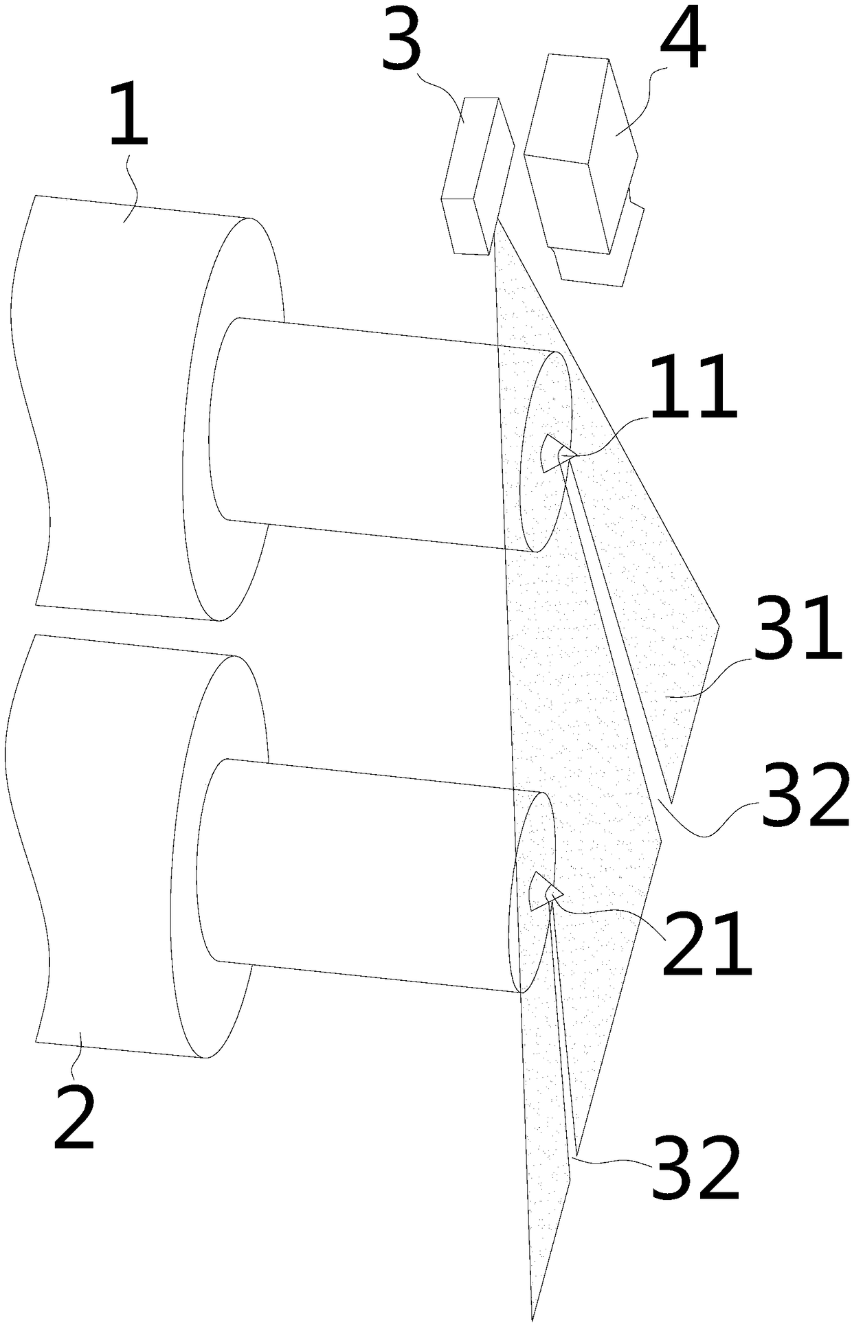 Roll position detection system for rolling mill