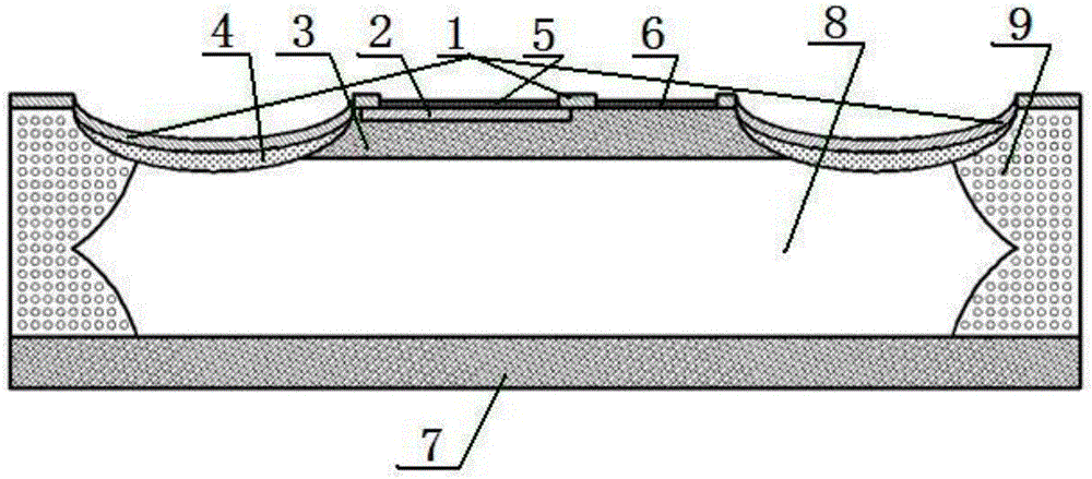 Integrated protection mesa thyristor and manufacturing method thereof