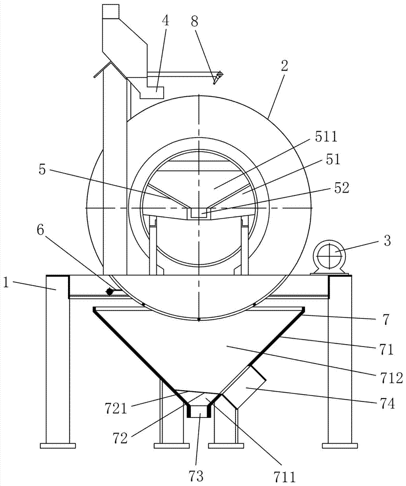 External type cylindrical residue isolating screen