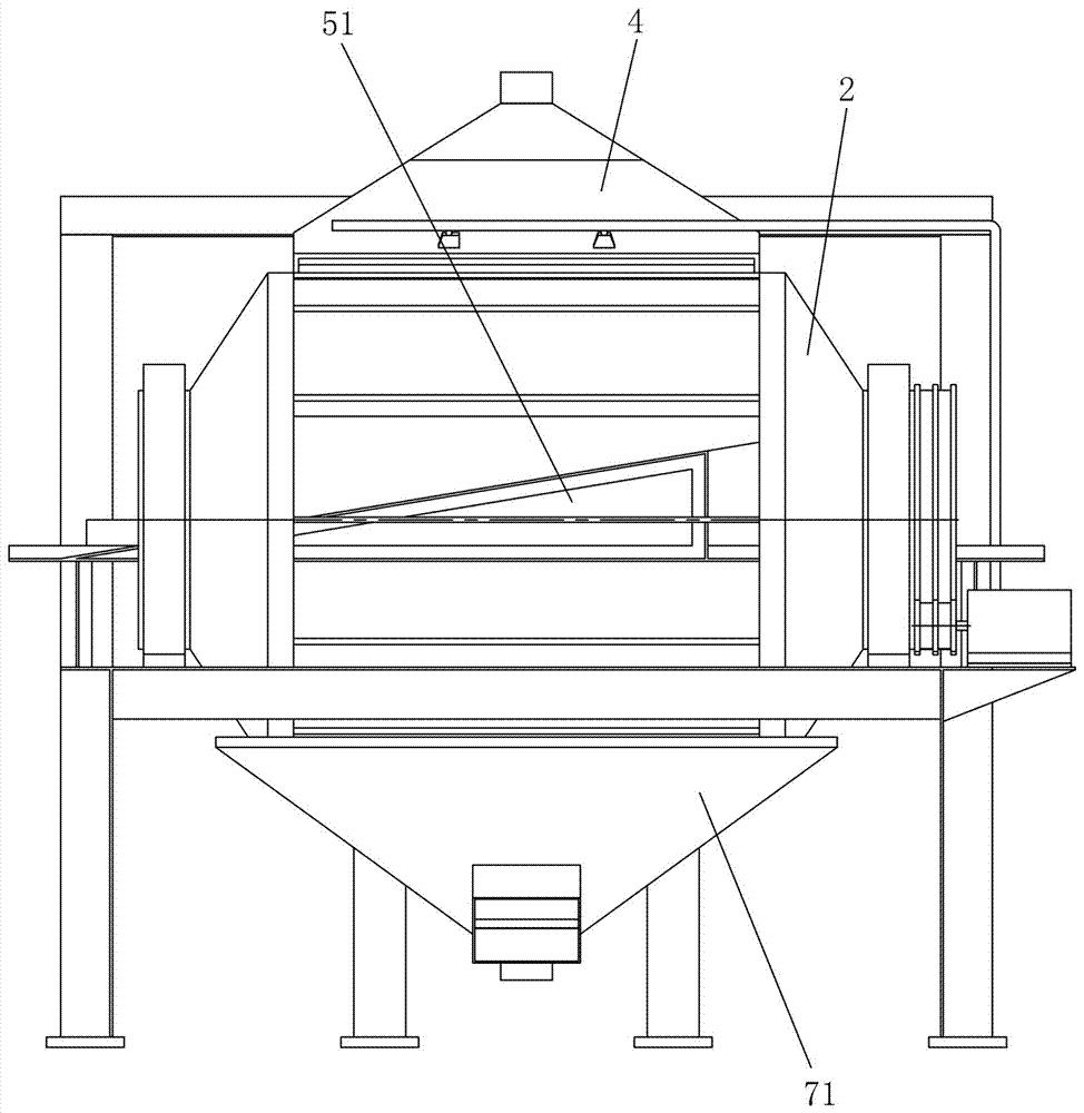 External type cylindrical residue isolating screen