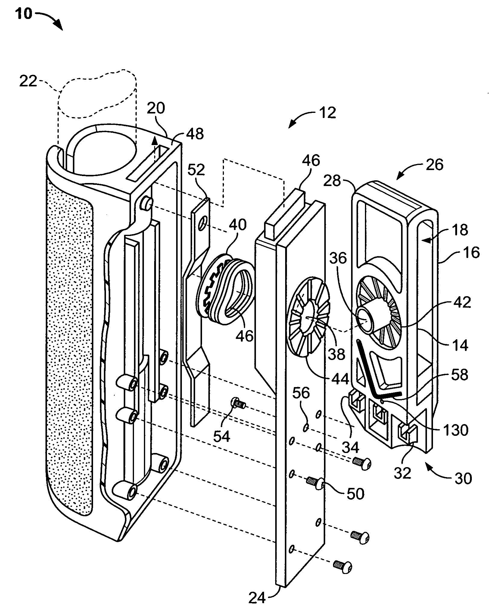 Baton scabbard military clip