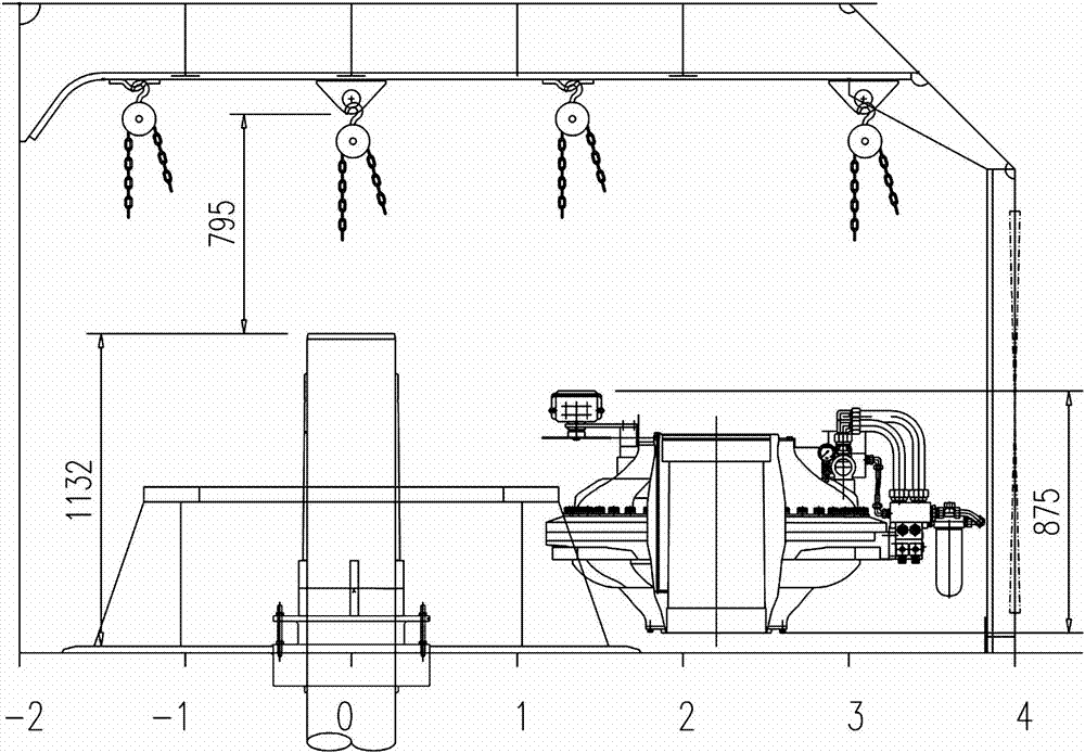 Method for installing rotary vane type steering engine