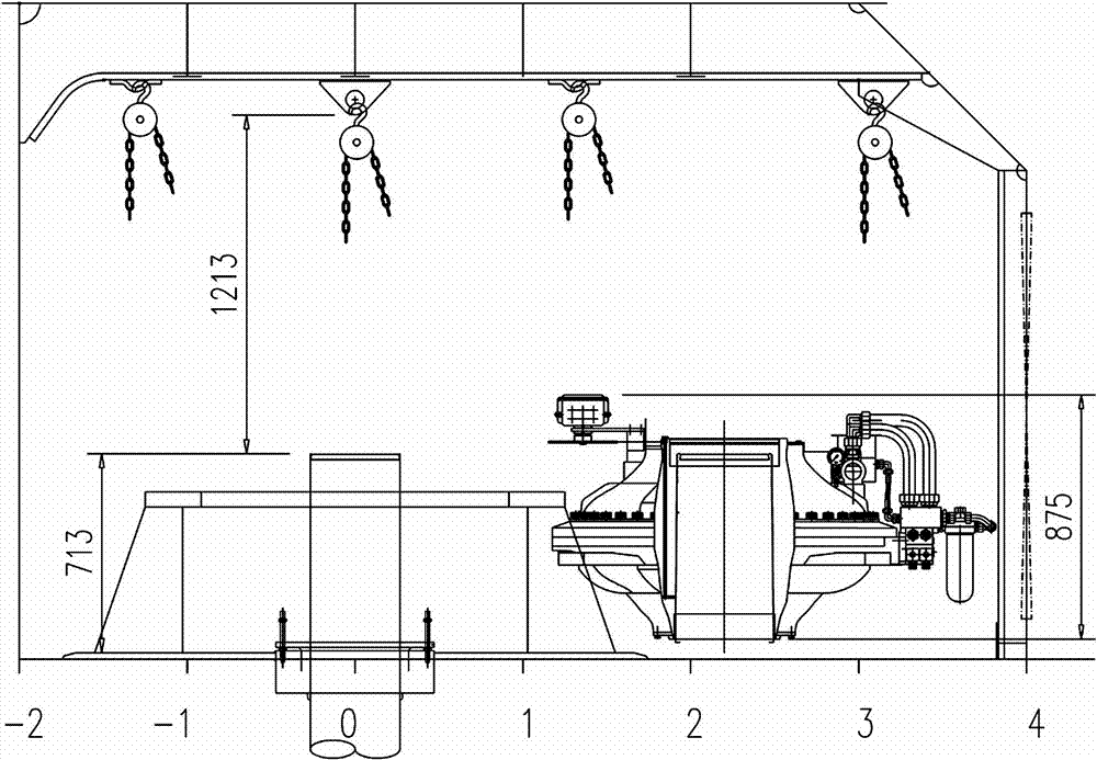 Method for installing rotary vane type steering engine