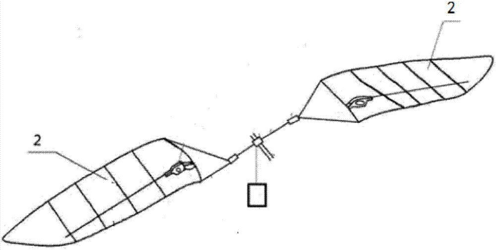 Flapping-wing energy-acquiring device of self-moving flaps