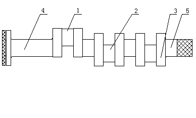 Forging process of engine crankshaft