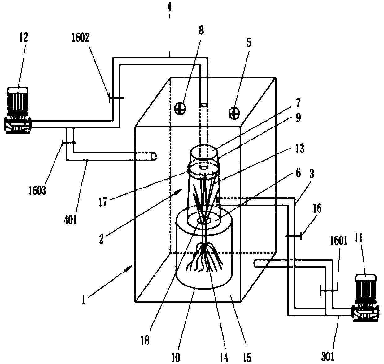 Method and apparatus for influencing N2O emission of rice foliage and rhizosphere