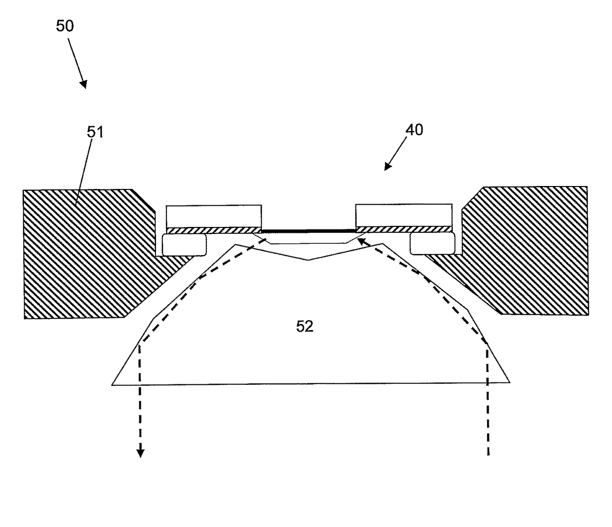 Optical sensor unit for evanescence wave spectroscopy