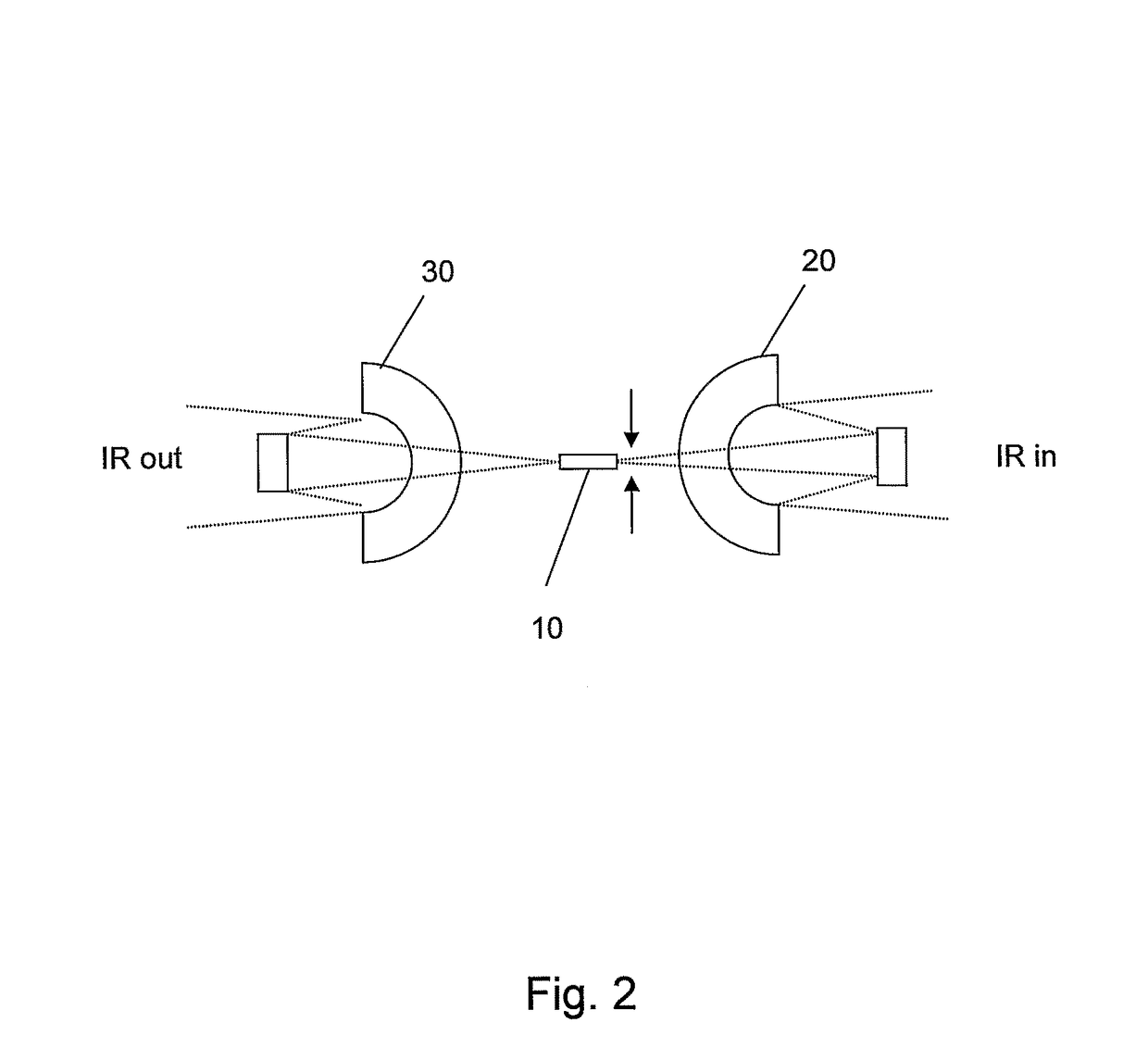 Optical sensor unit for evanescence wave spectroscopy