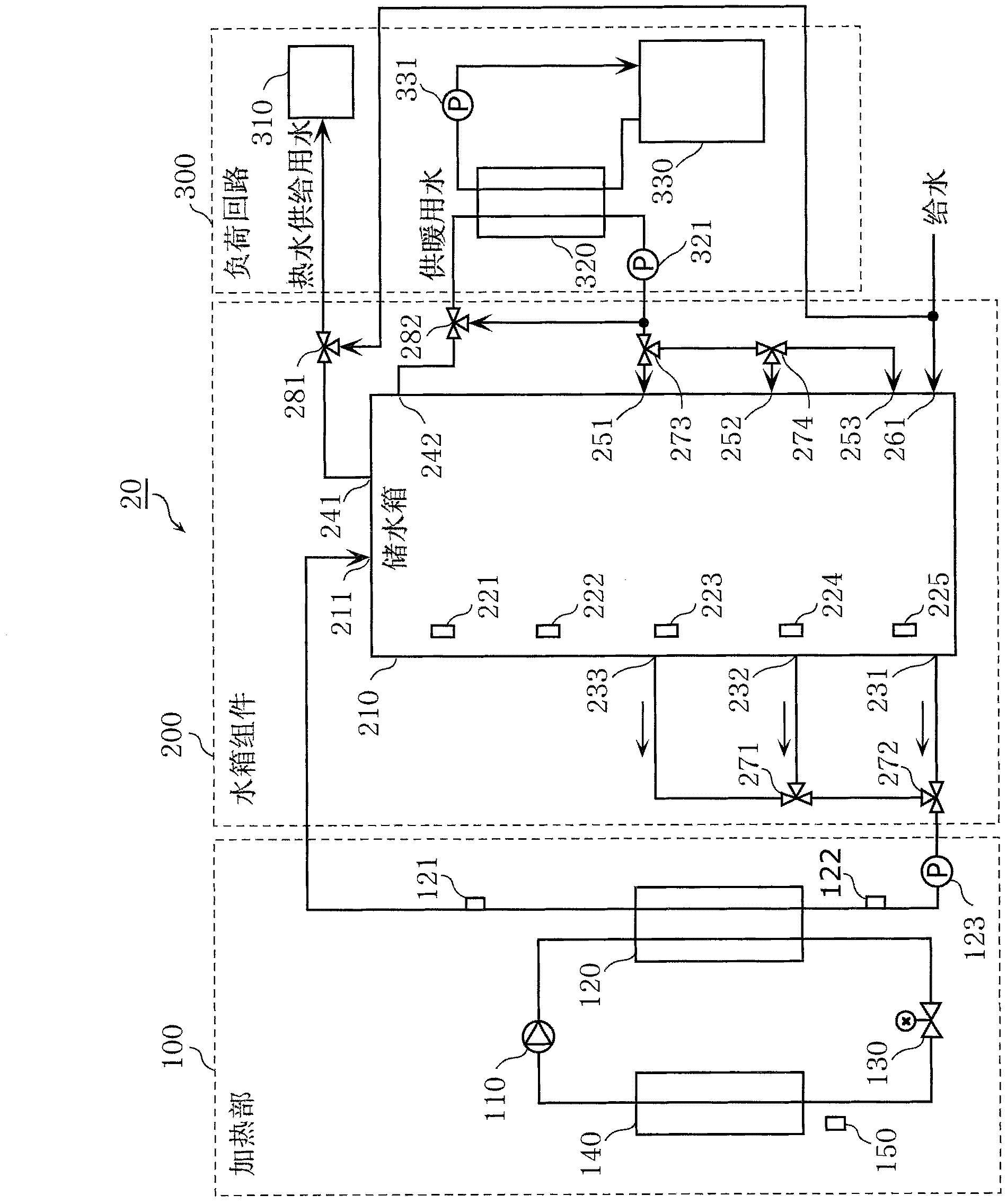 Hot water storage-type hot water supply device, hot water supply and heating device, operation control device, operation control method, and program