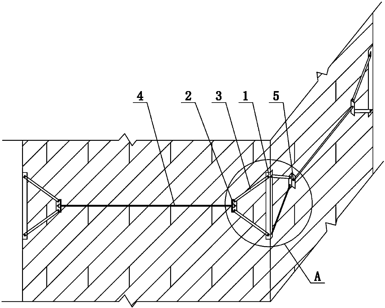 Angle hoop tie reinforcement system of traditional stone masonry house and construction technology