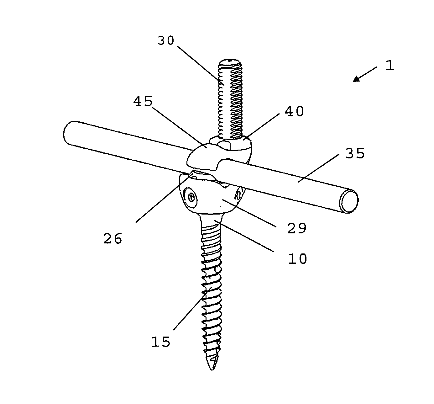 Bone anchoring member with clamp mechanism