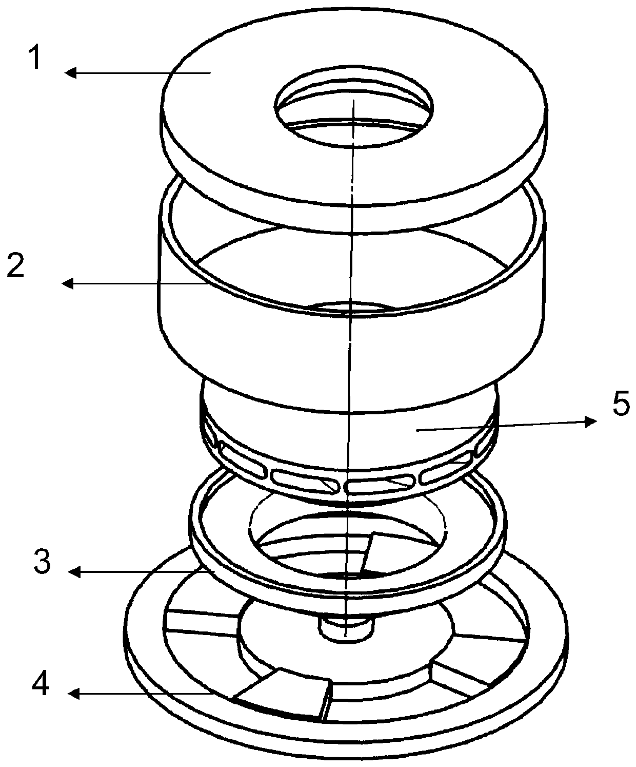 A 3D printing closed impeller abrasive flow finishing device