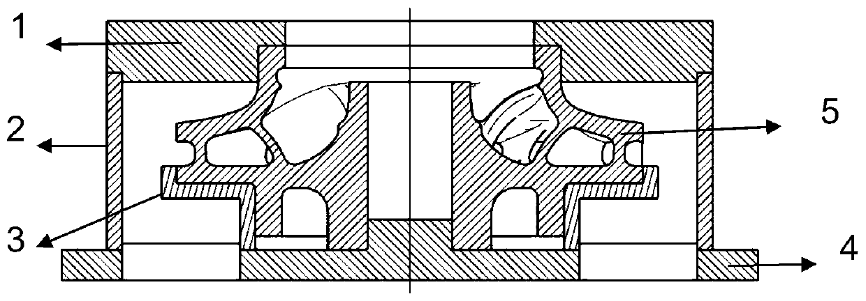 A 3D printing closed impeller abrasive flow finishing device