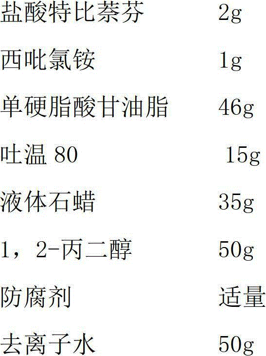 External use pharmaceutical preparation for curing mycotic infection