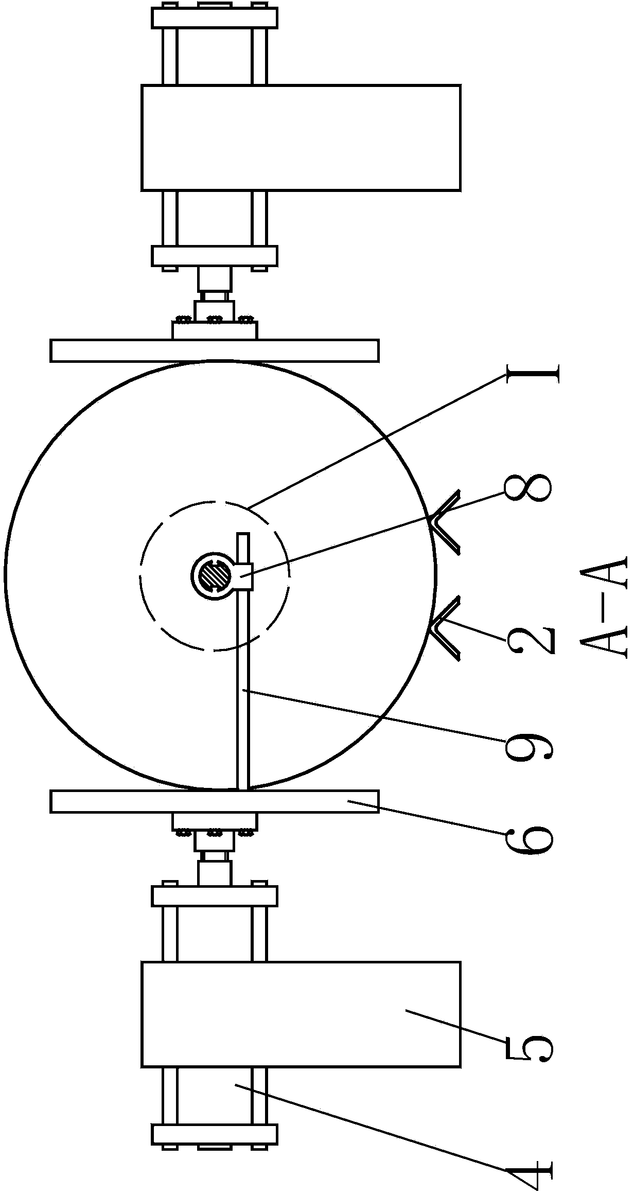 Fixing and clamping device of cable winding drum