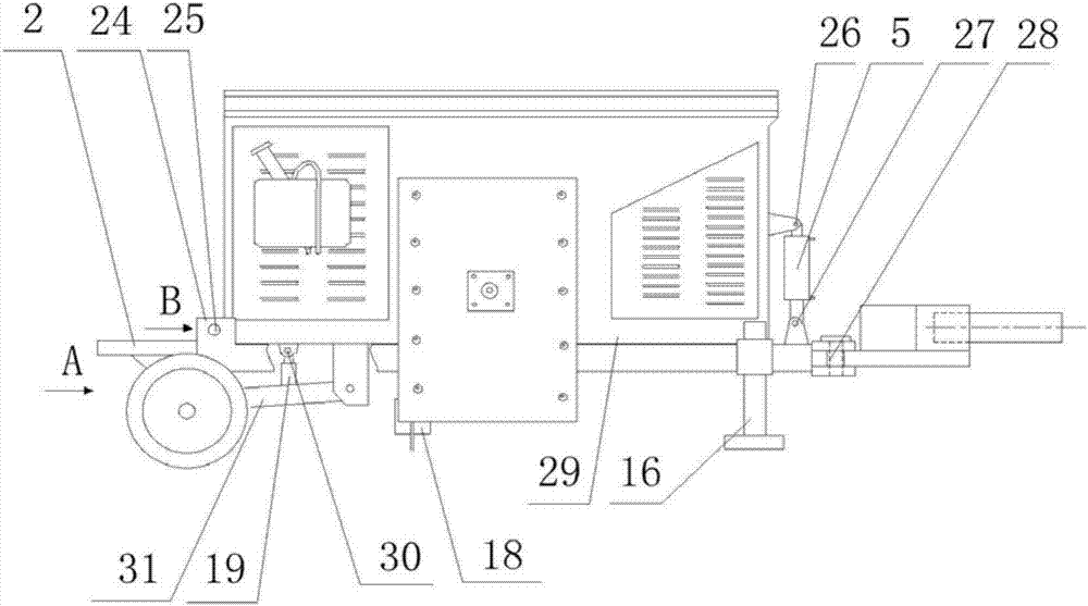 A curb slipform machine