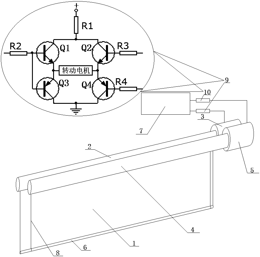 Stage curtain double-drive differential cooperative lifting device