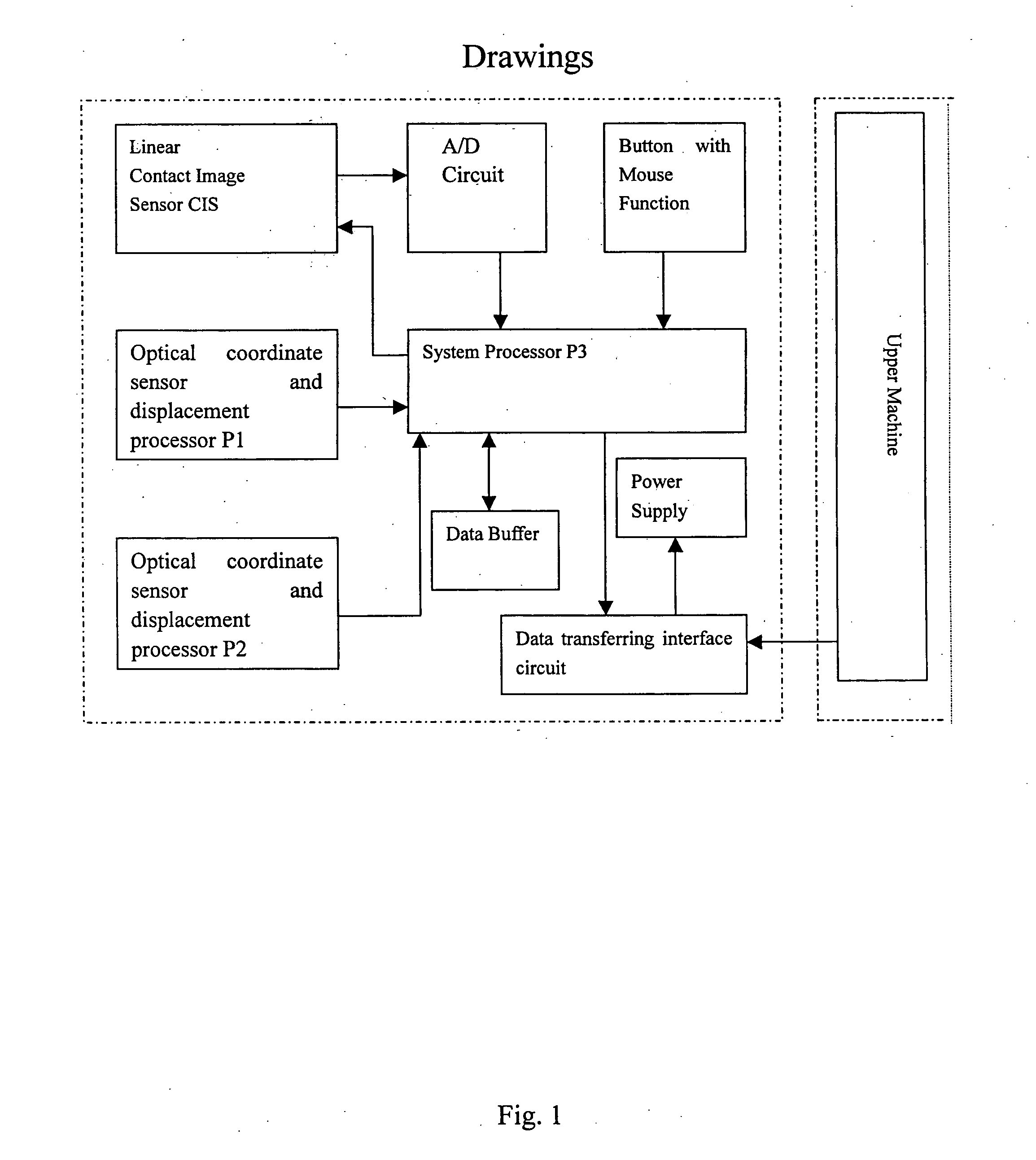 Scanning device with a positioning sensor and a corresponding processing method to obtain images