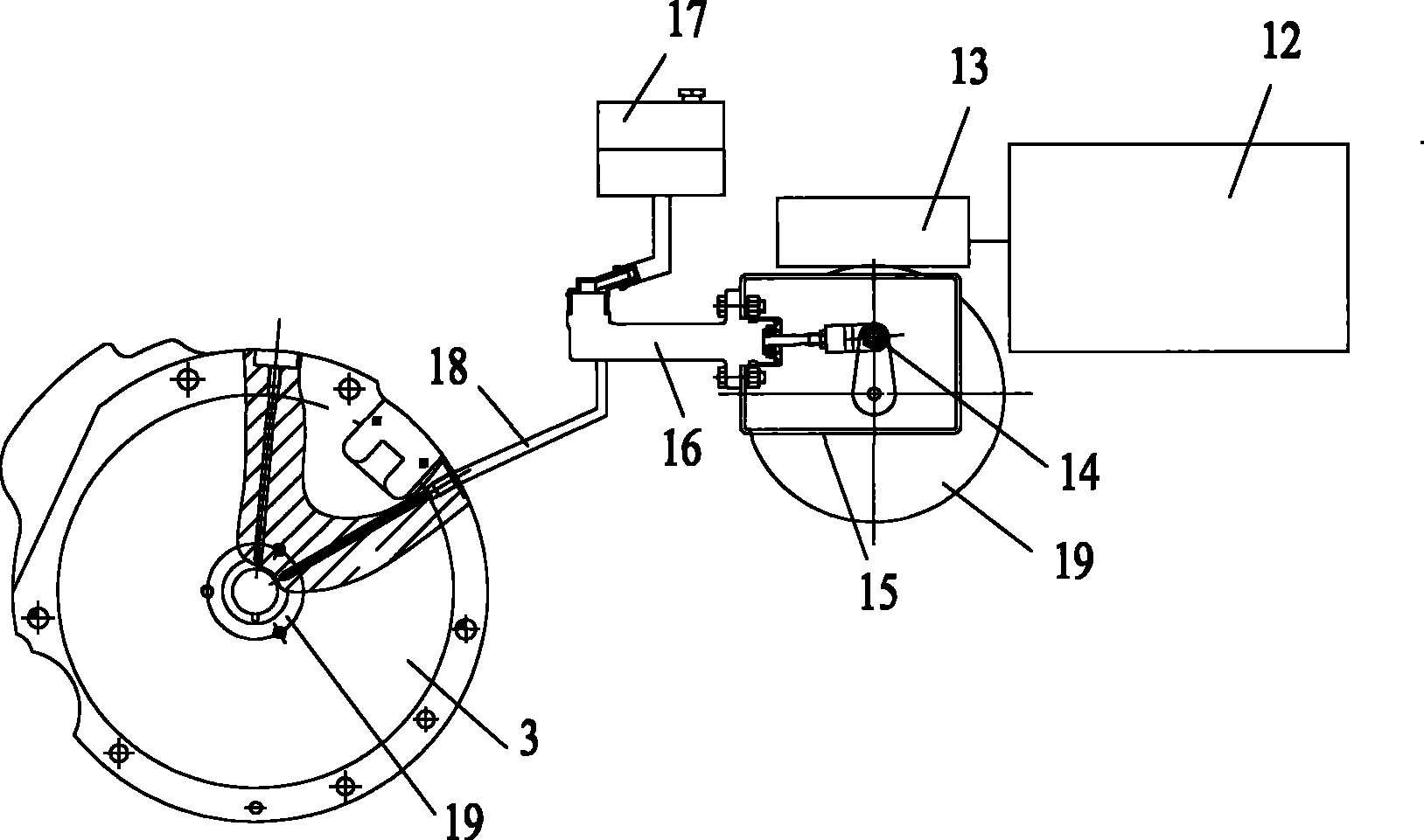 Double clutch hybrid power machine AMT speed-changer executing mechanism and control method