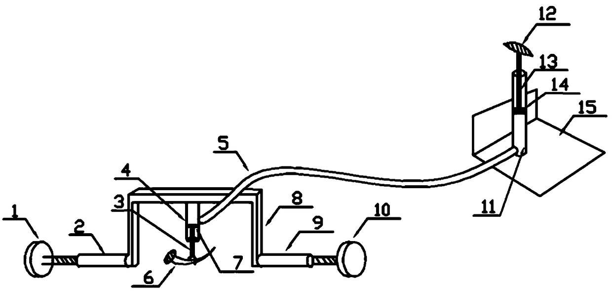 Hydraulic automobile co-pilot brake device