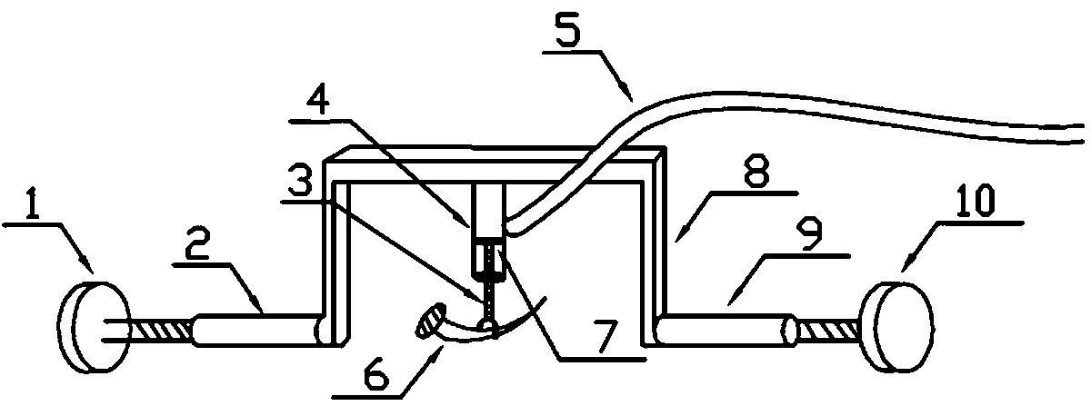 Hydraulic automobile co-pilot brake device