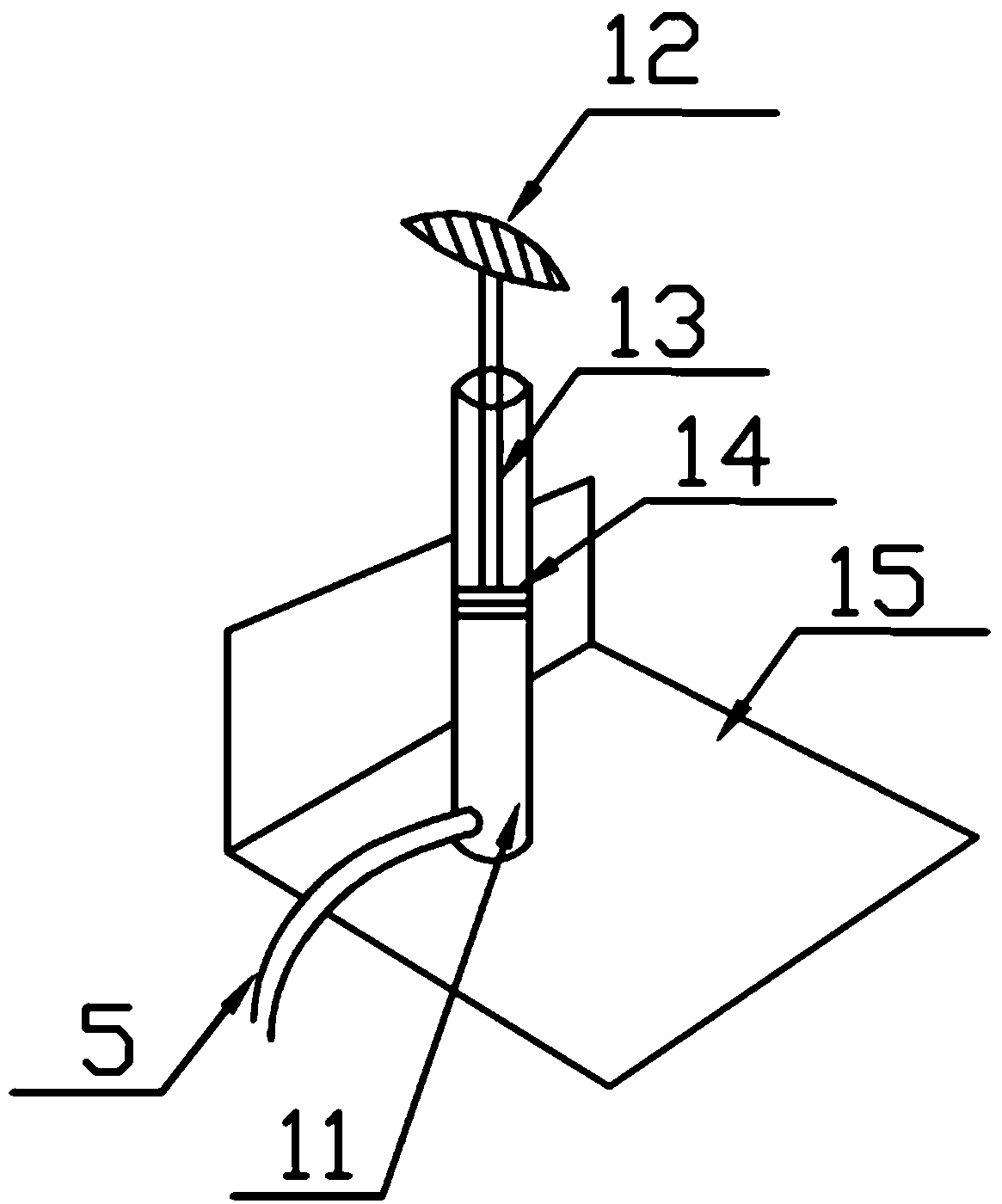 Hydraulic automobile co-pilot brake device