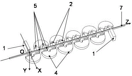 Twisted waveguide separating type directing plane ridge waveguide folded waveguide