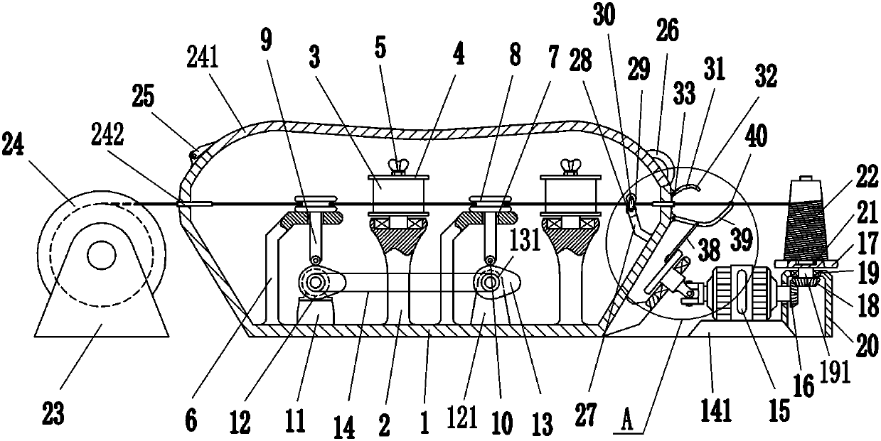 Textile yarn waxing device