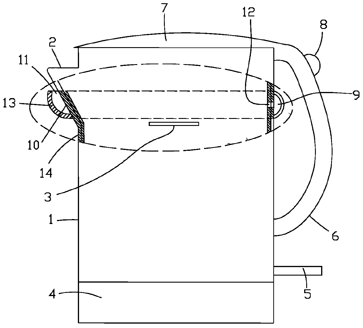 Leakage-proof electric kettle