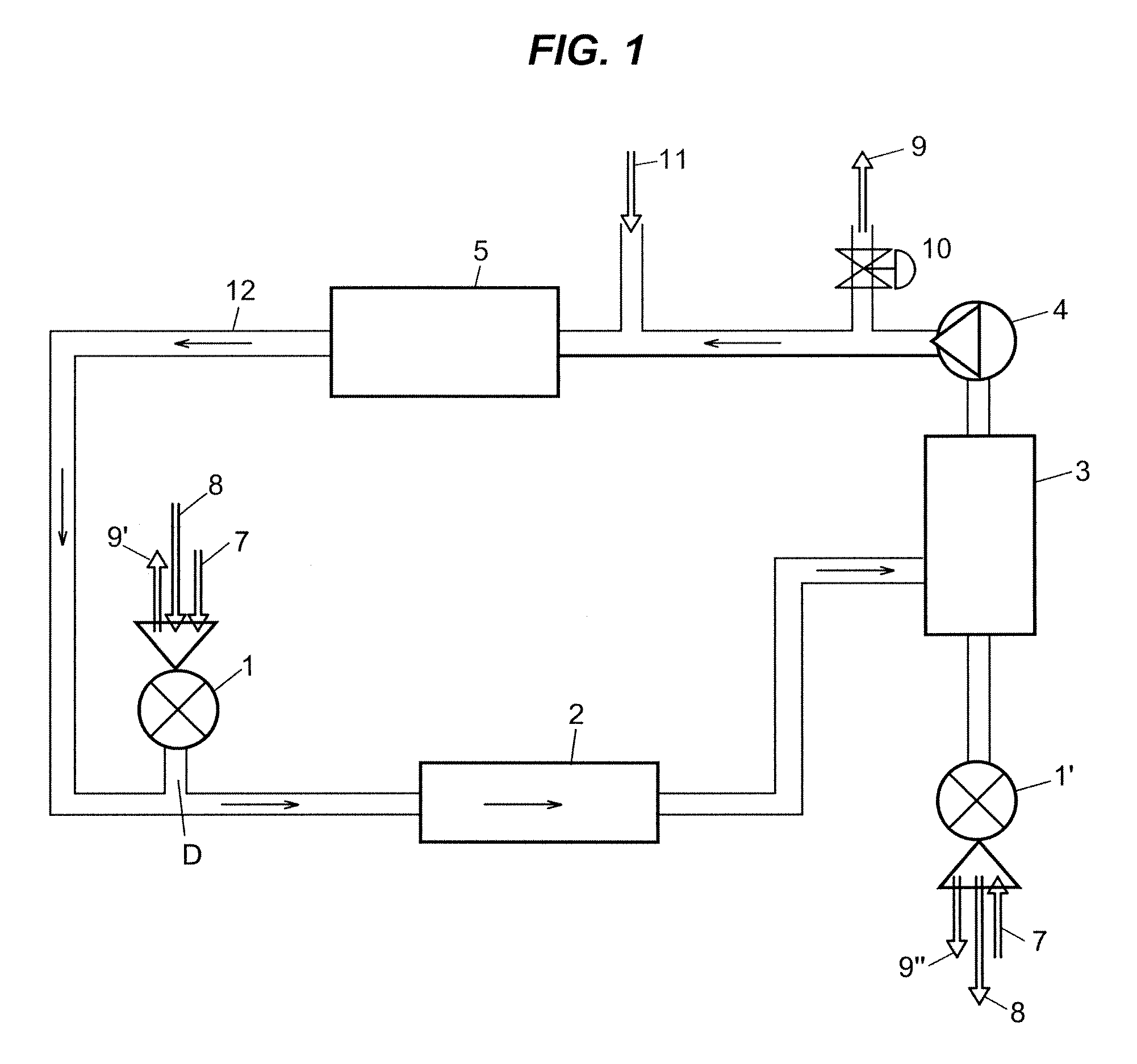 Method of increasing the efficiency of a drier, particularly a stream drier