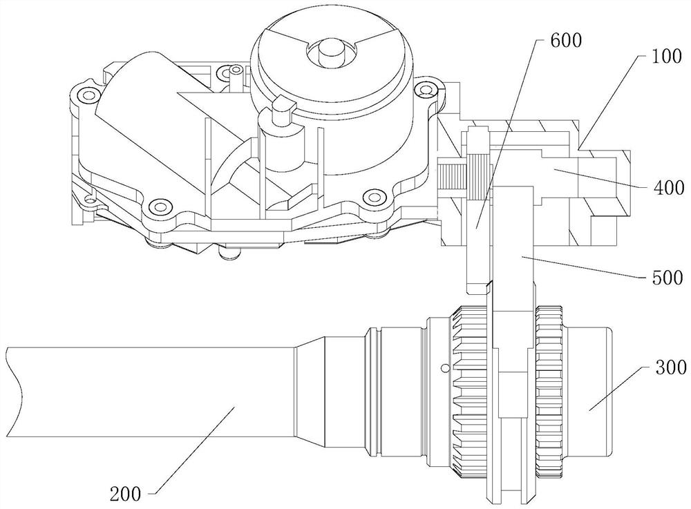 Front axle separator structure and automobile