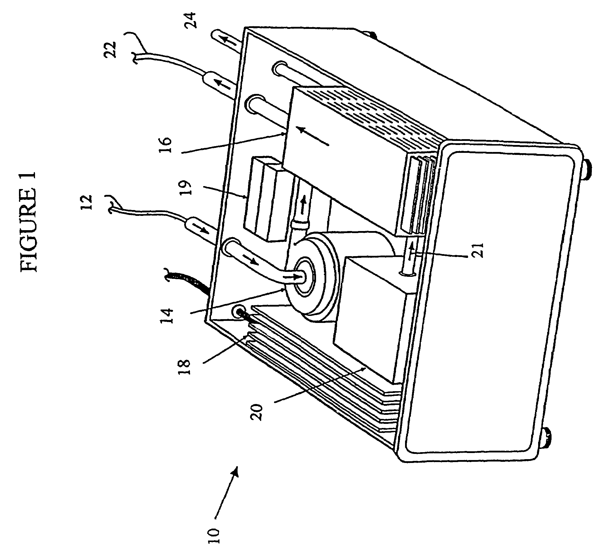 Photolytic cell for providing physiological gas exchange