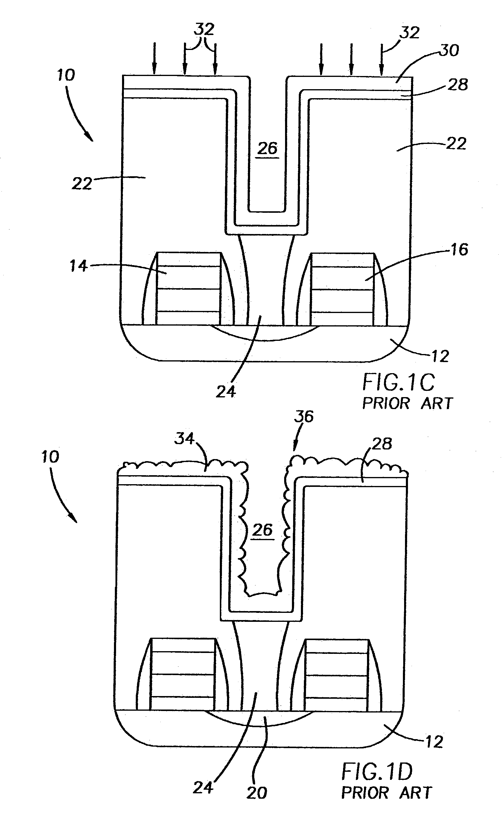 Method for enhancing electrode surface area in DRAM cell capacitors