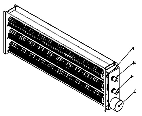 Longitudinal-transverse cross-flow multi-rotor variable frequency combined fan