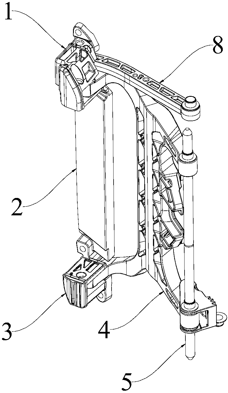 Car door handle driving structure