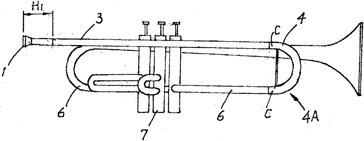 Exercise trumpet capable of adjusting length of trumpet body