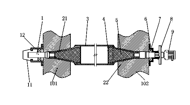 Nodulation-free furnace roller of roller-hearth type thermal treatment furnace