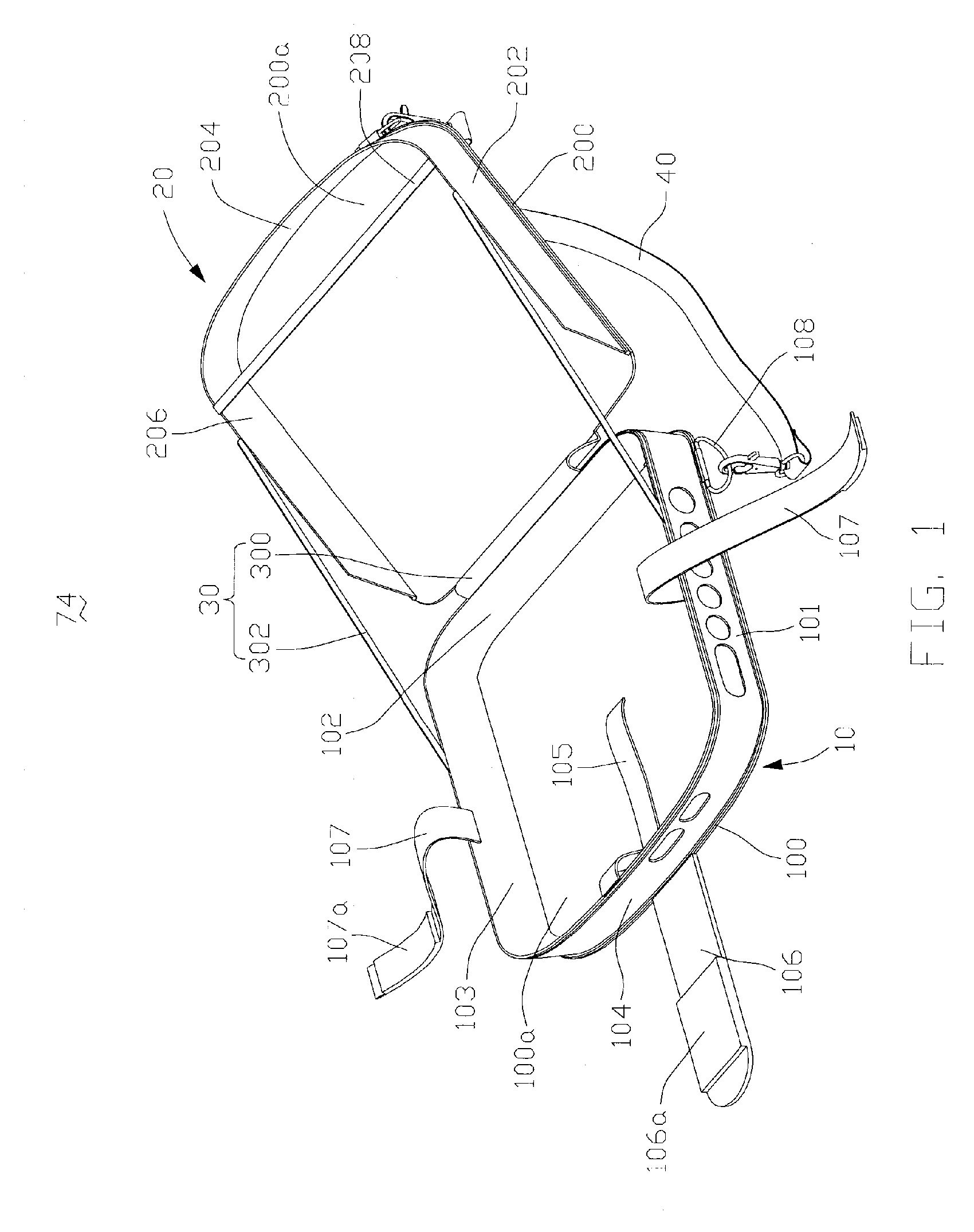 Carrying bag for suspending electronic entertainment apparatus